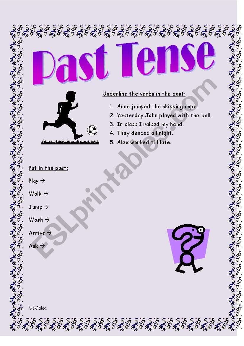 Past Simple Tense worksheet
