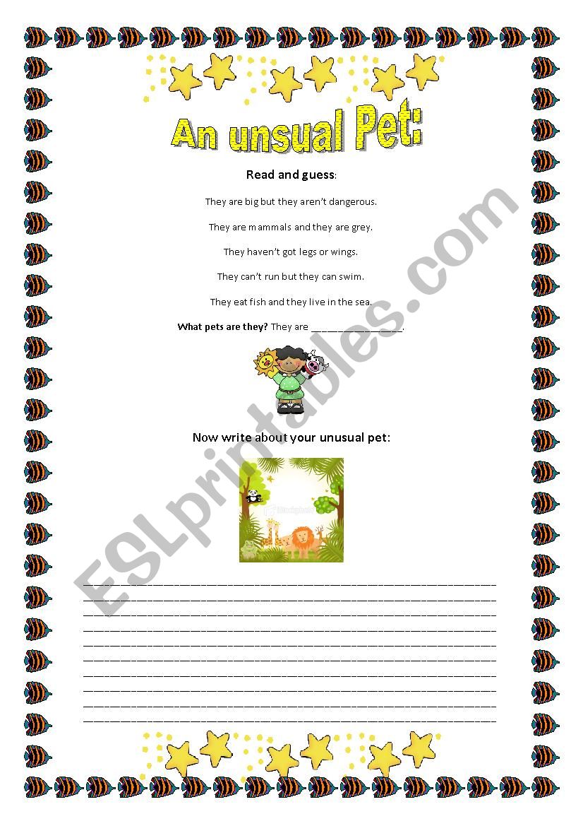 My unusual pet :Reading and Writing