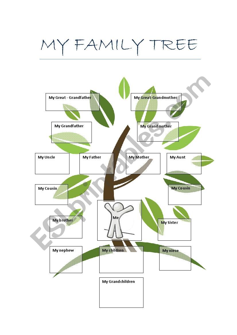 Family Tree worksheet