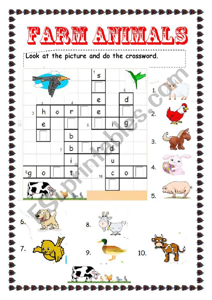 Farm Animals worksheet