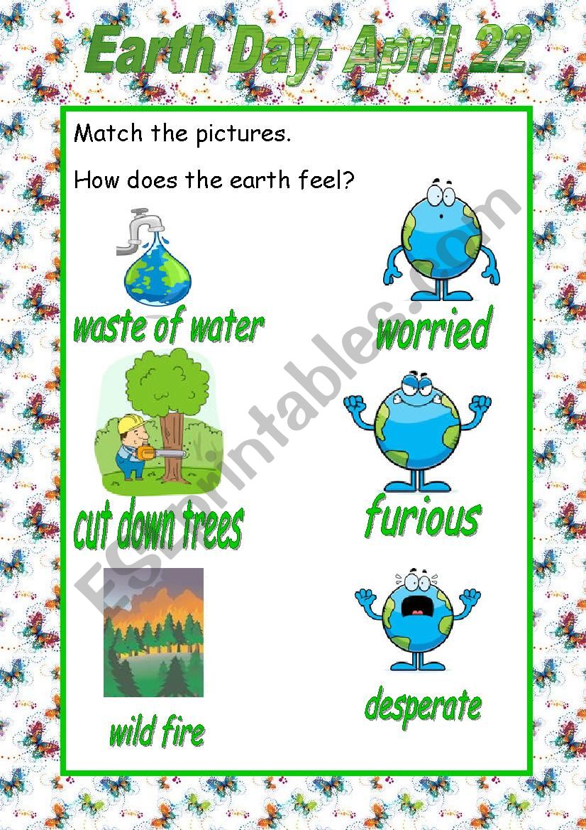 Happy Earth Day worksheet