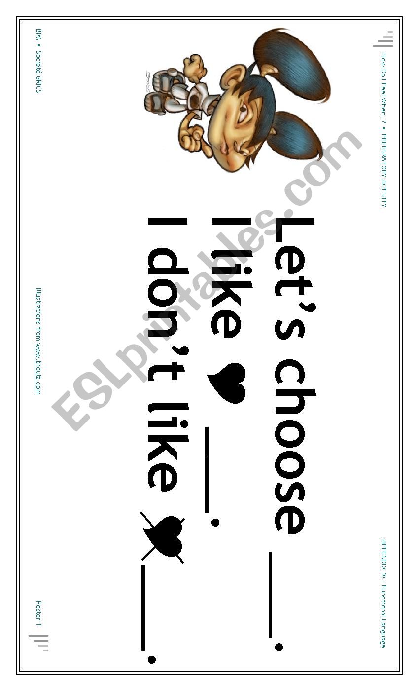 Functional Language Posters worksheet