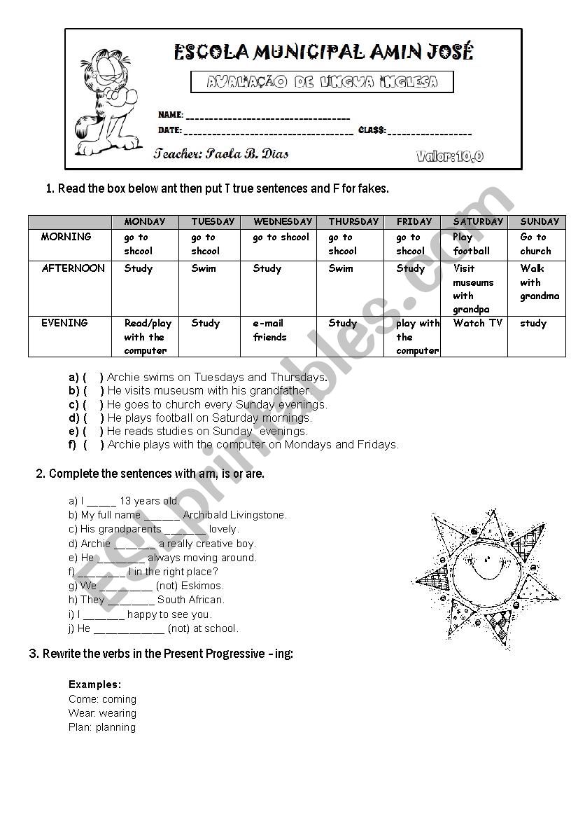  Present Simple+to be (Review) + Present Progressive