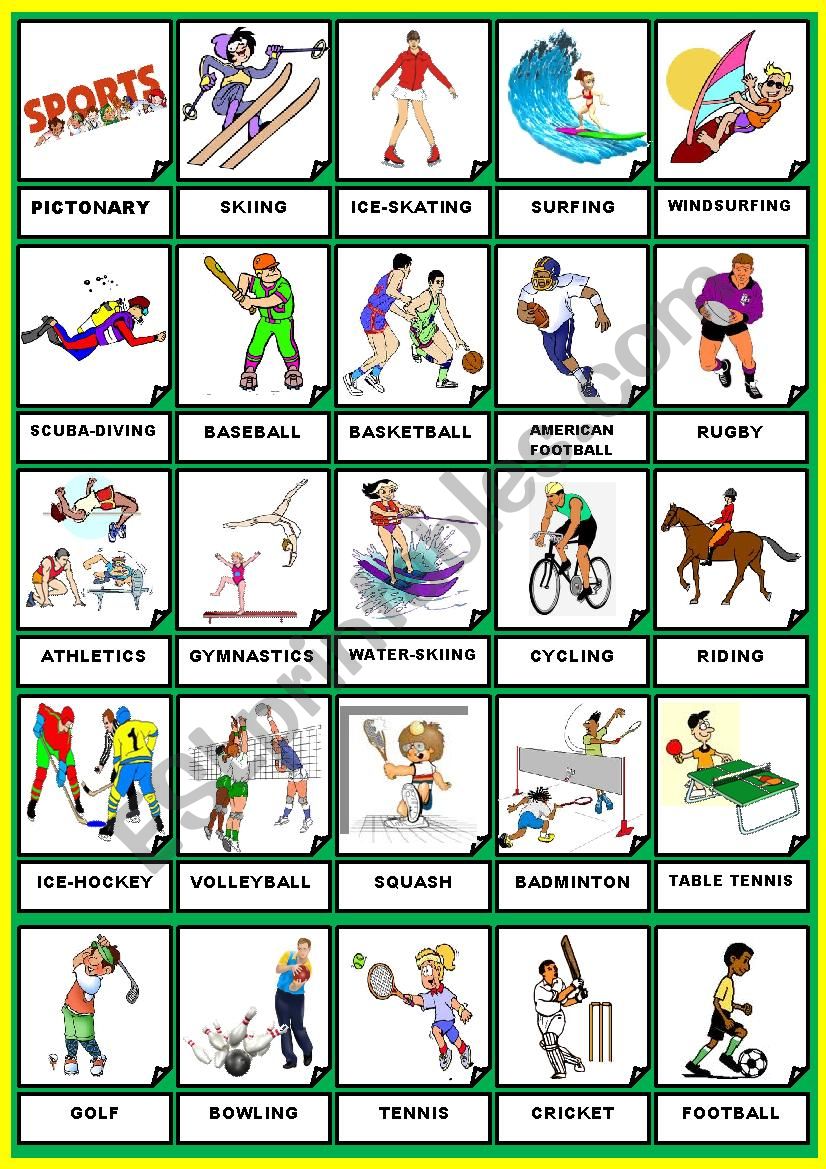 SPORTS worksheet