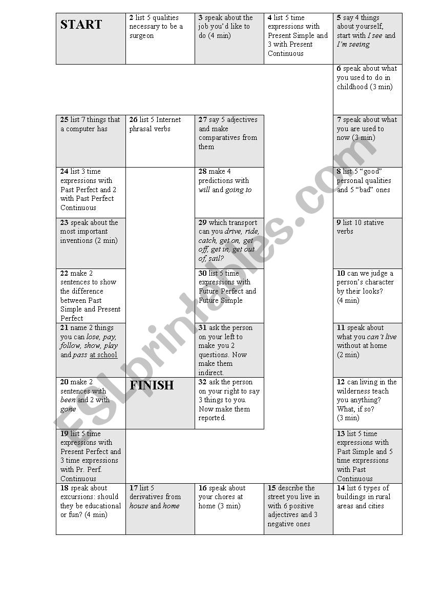 Revision game Code Green Units 1-6