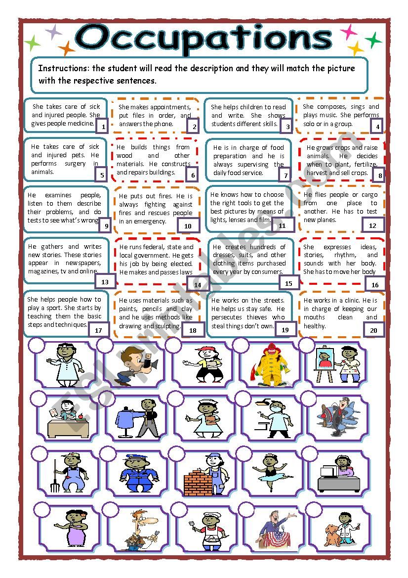 Describing and Matching Occupations