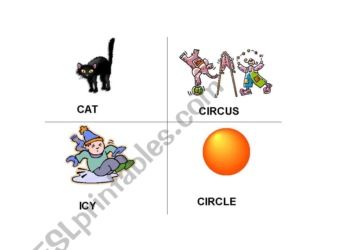 Hard/Soft C & G Flash Cards 1 worksheet
