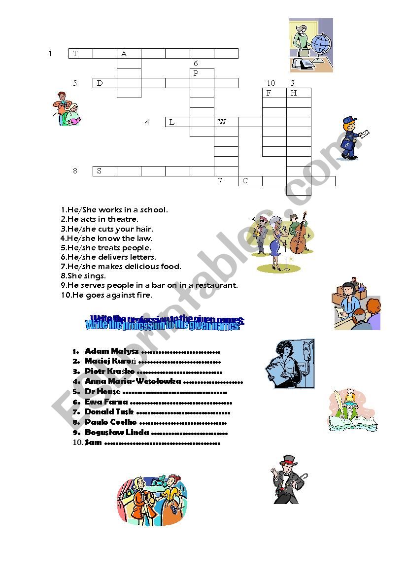 Jobs worksheet