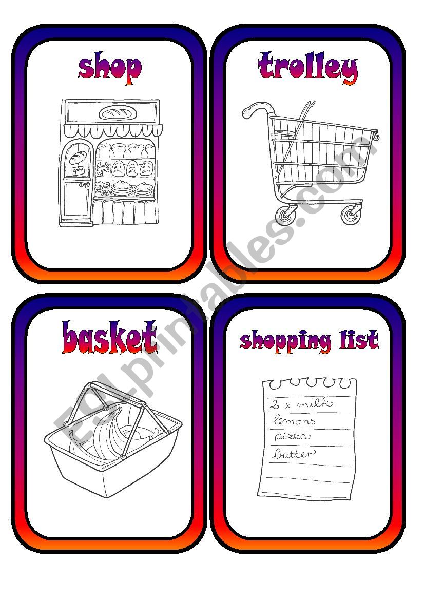 LETS GO SHOPPING worksheet