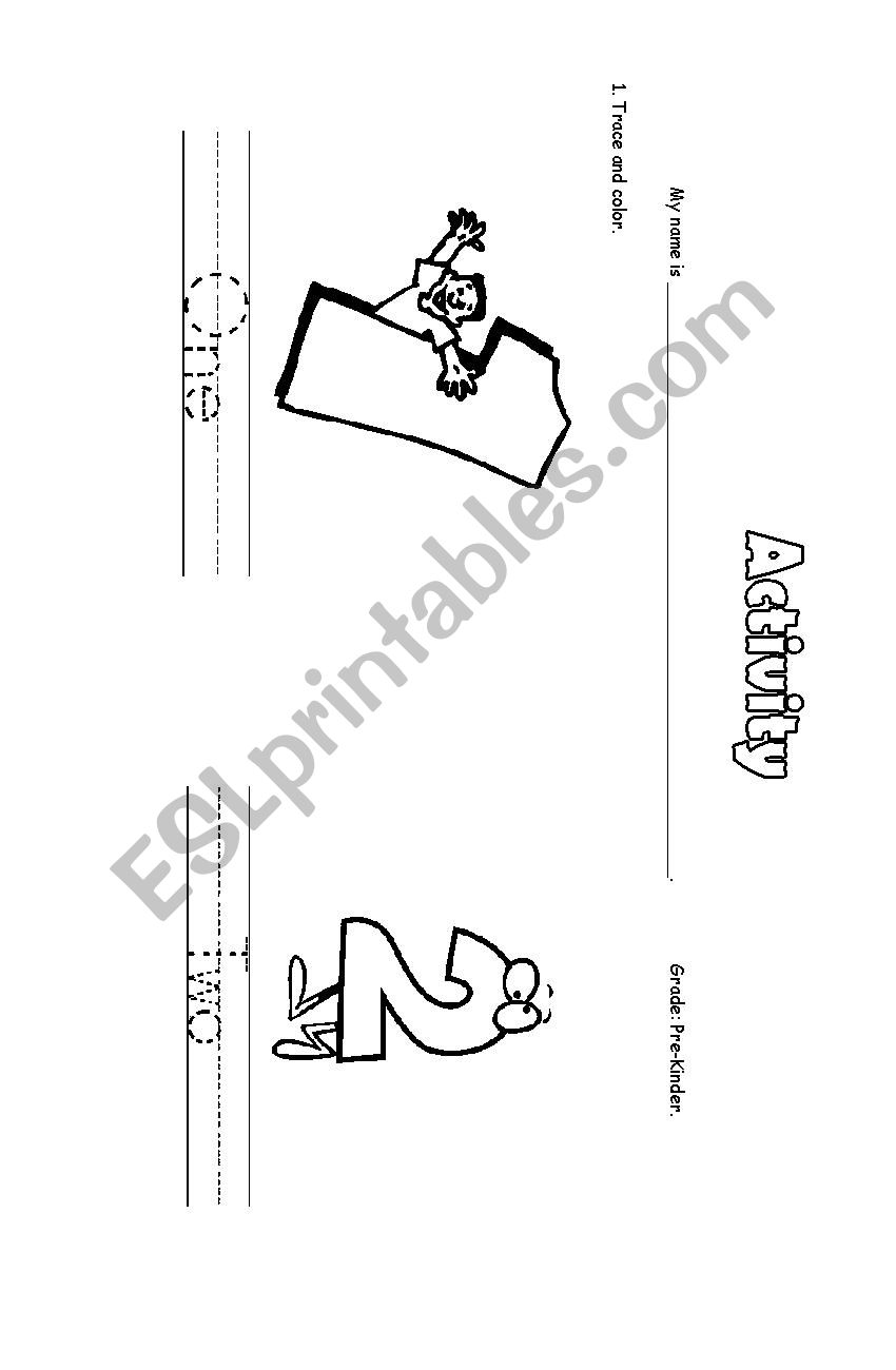 Numbers writing worksheet