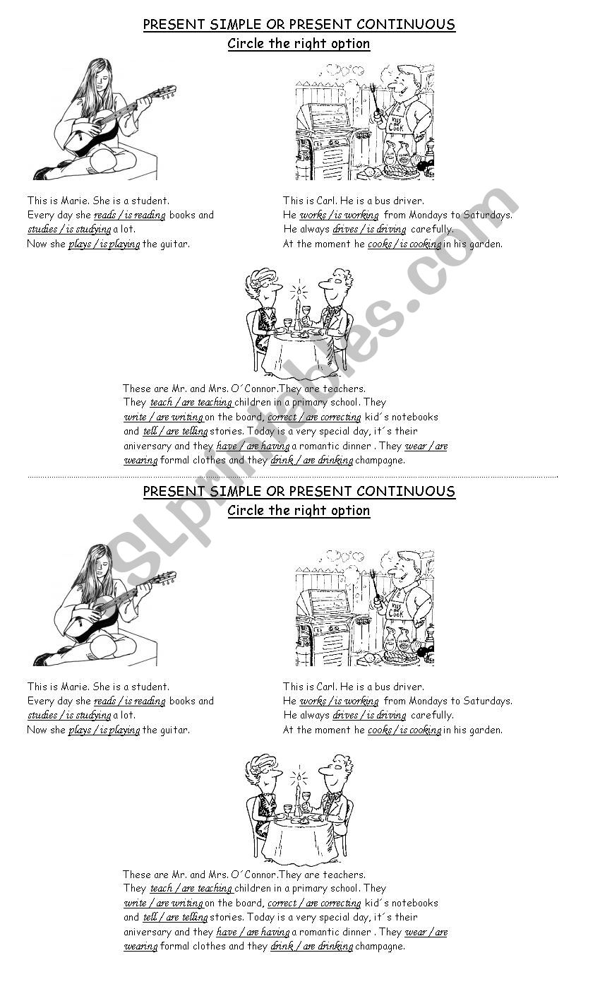 Present Simple or Present Continuous