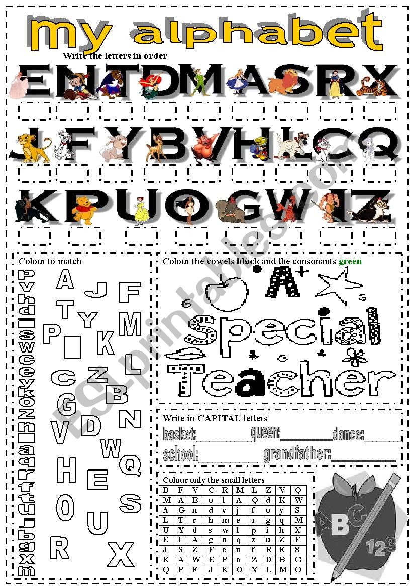 my alphabet worksheet