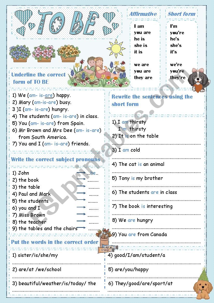 simple present worksheet