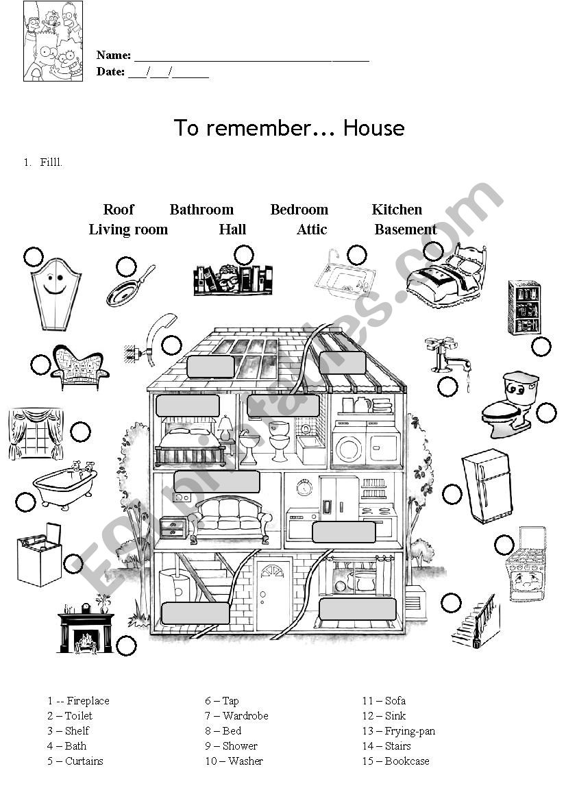 House vocabulary  and  verb have got