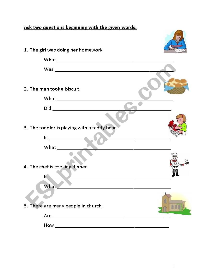 Questions worksheet