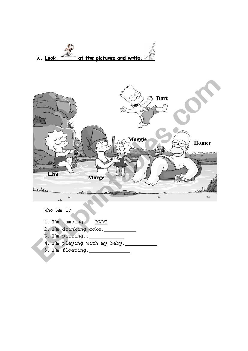 present continuous worksheet