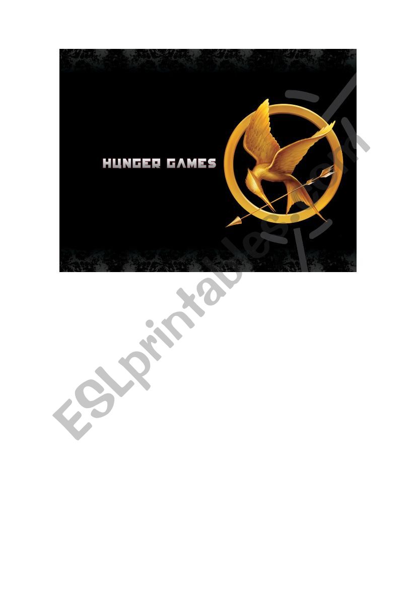 hunger games worksheet