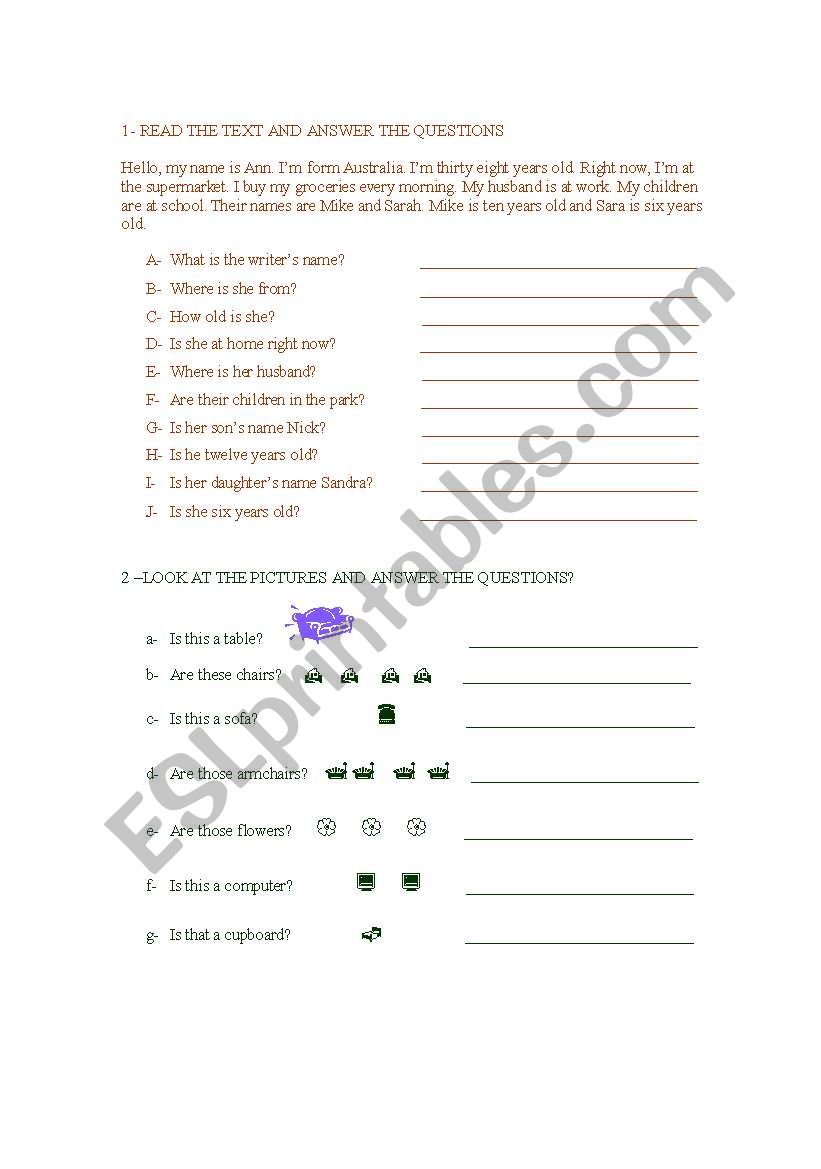 Verb to be practice (basic) worksheet