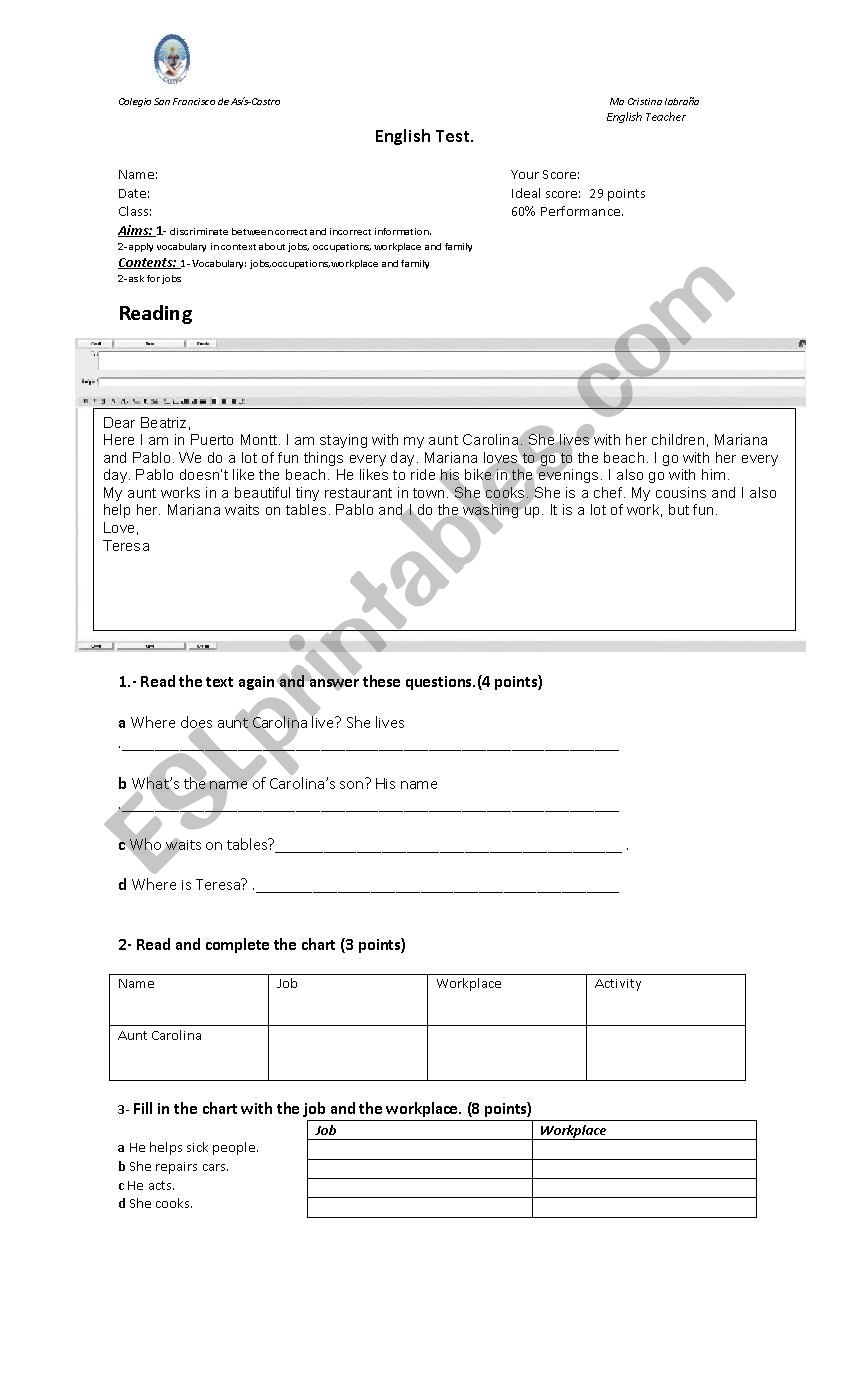 English test_jobs_ocupations_reading_