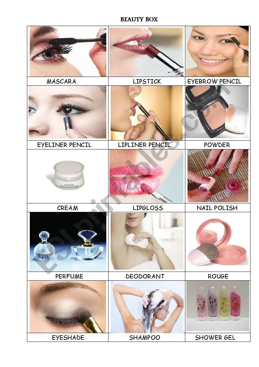 BEAUTY BOX worksheet