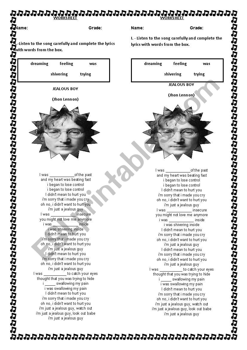 Listening Worksheet worksheet