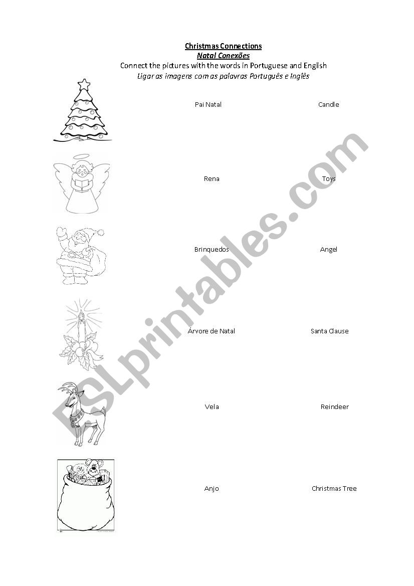 Christmas Connections worksheet