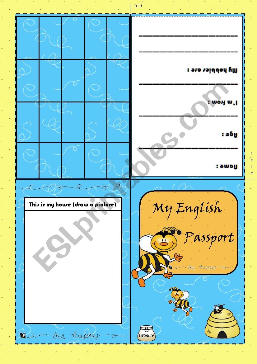 English Passport worksheet