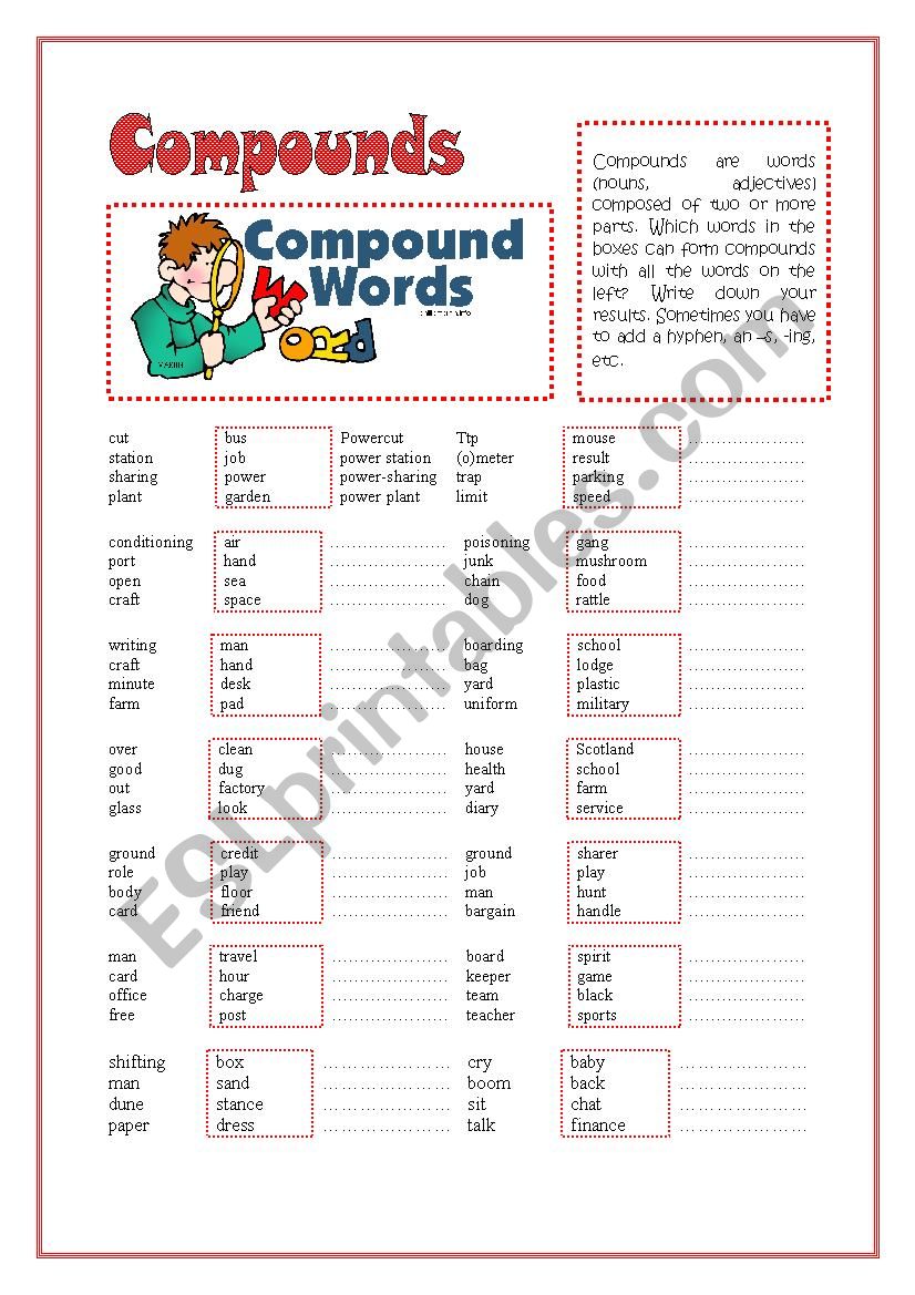 Compound Words worksheet