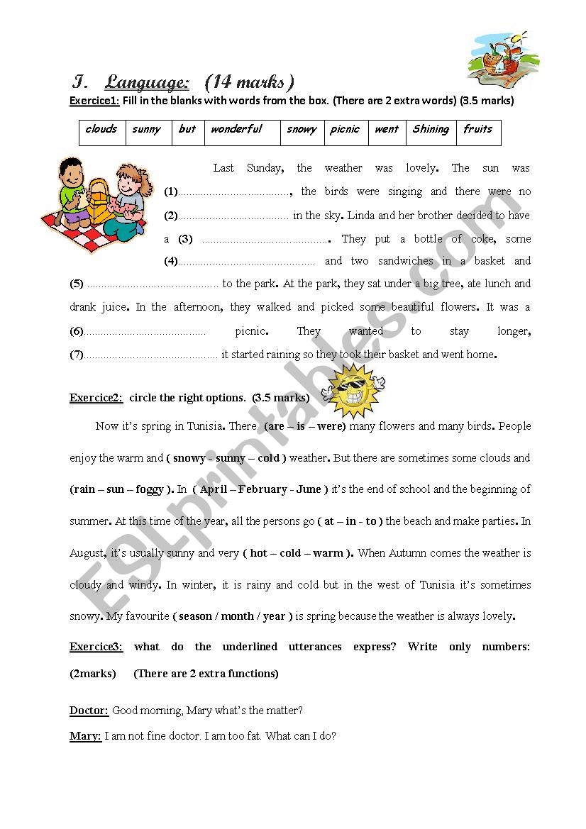 Language N3 for 7th formers worksheet