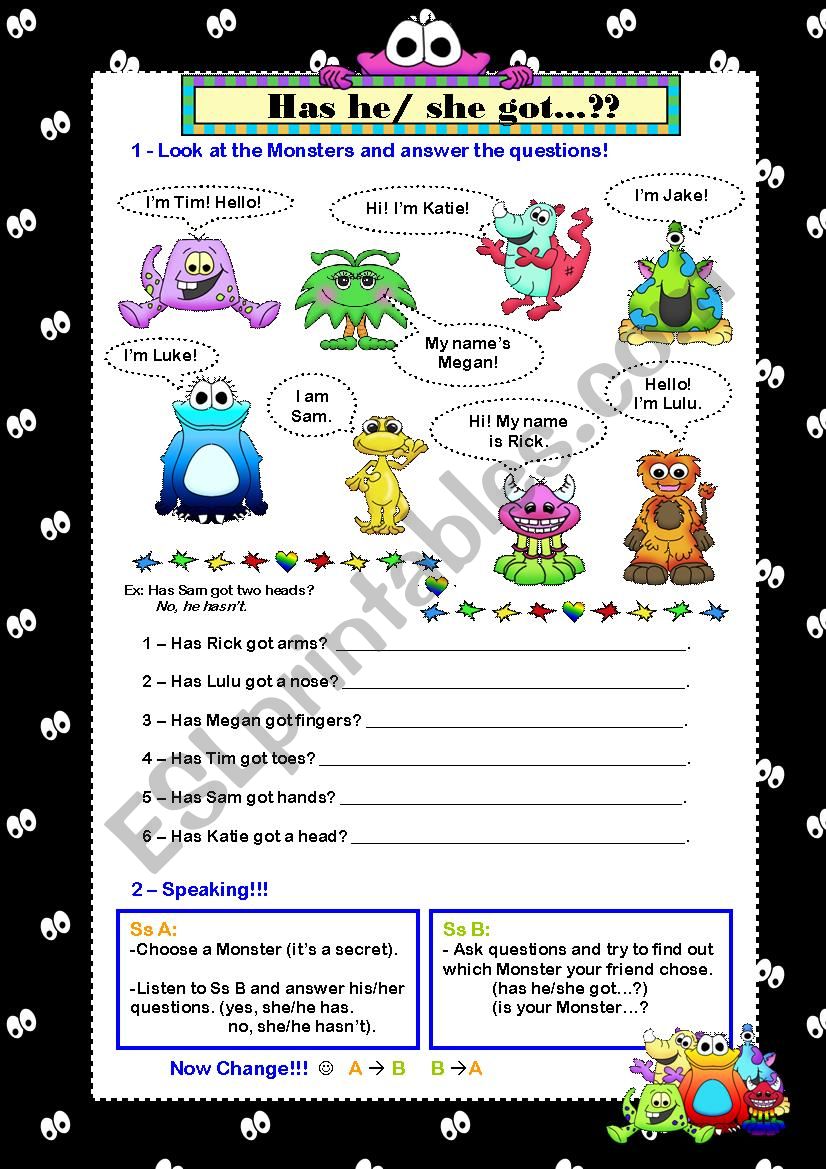 Has he/she got?? worksheet