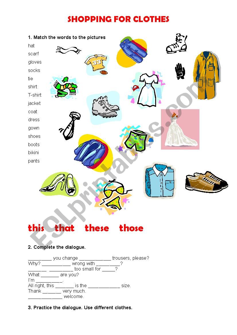 Complete the shopping dialogue. Shopping for clothes Worksheets for Kids. Шоппинг в магазине одежды Worksheet. Clothes shop Worksheet. Shopping for clothes Vocabulary Worksheets.