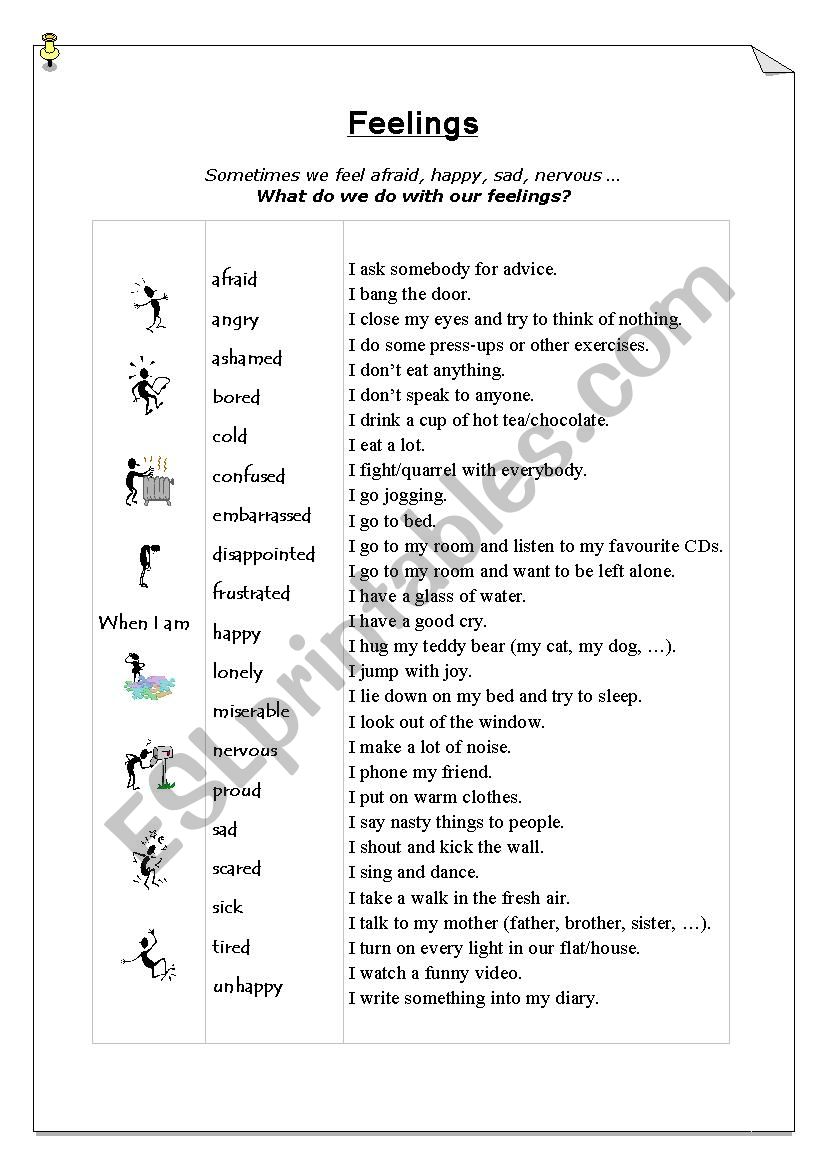 Feelings! worksheet