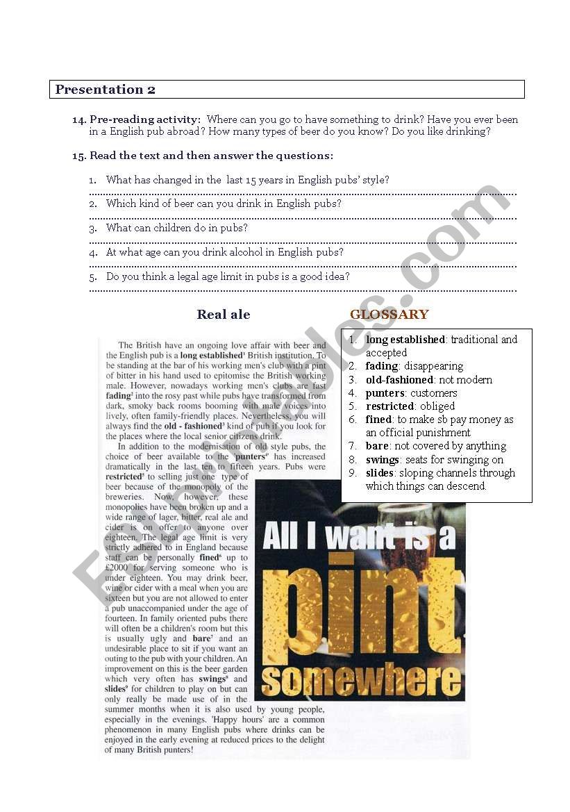Beer  worksheet