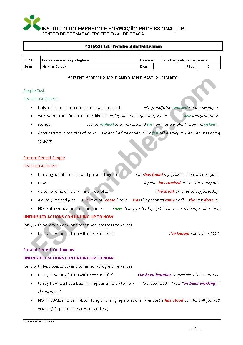 Present Perfect or Past Simple