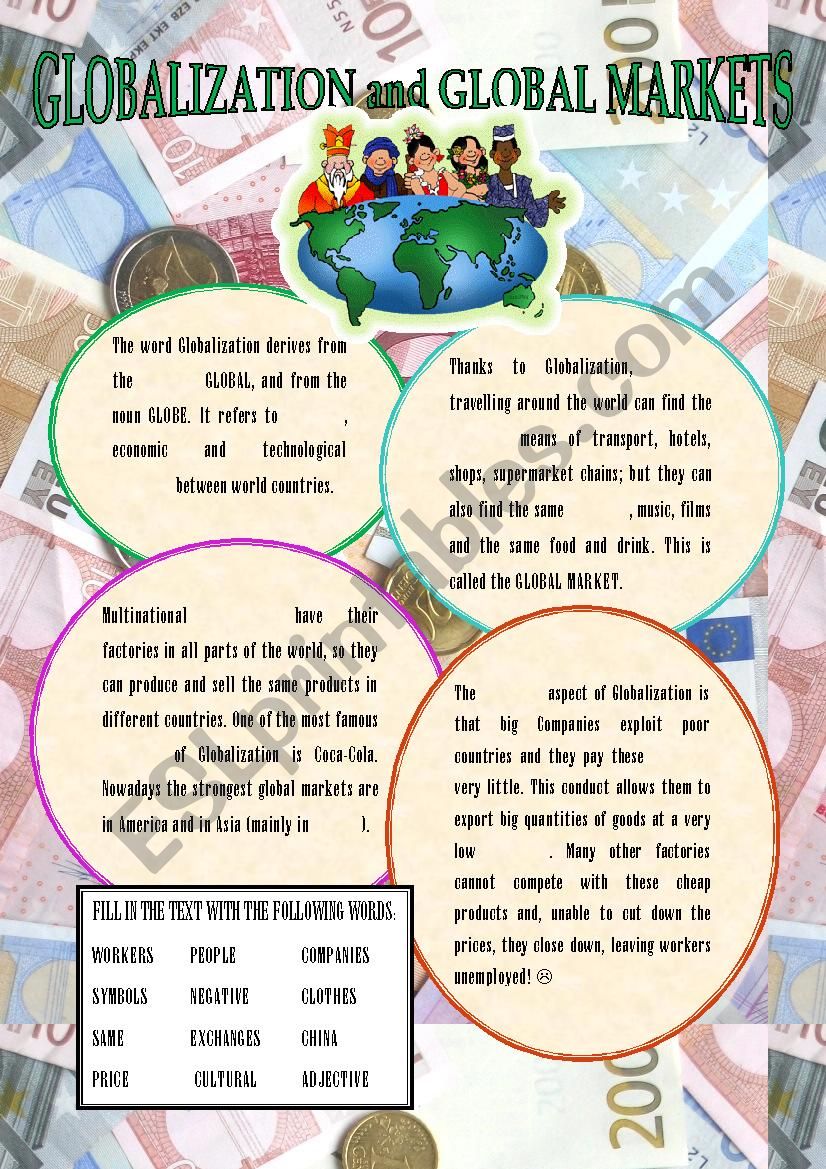 What is Globalization? ESL worksheet by alex076