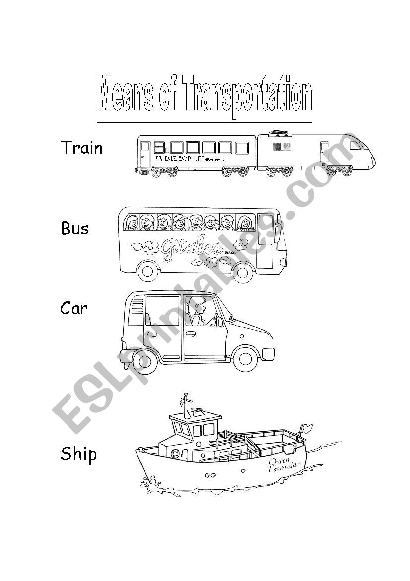 Transportation worksheet