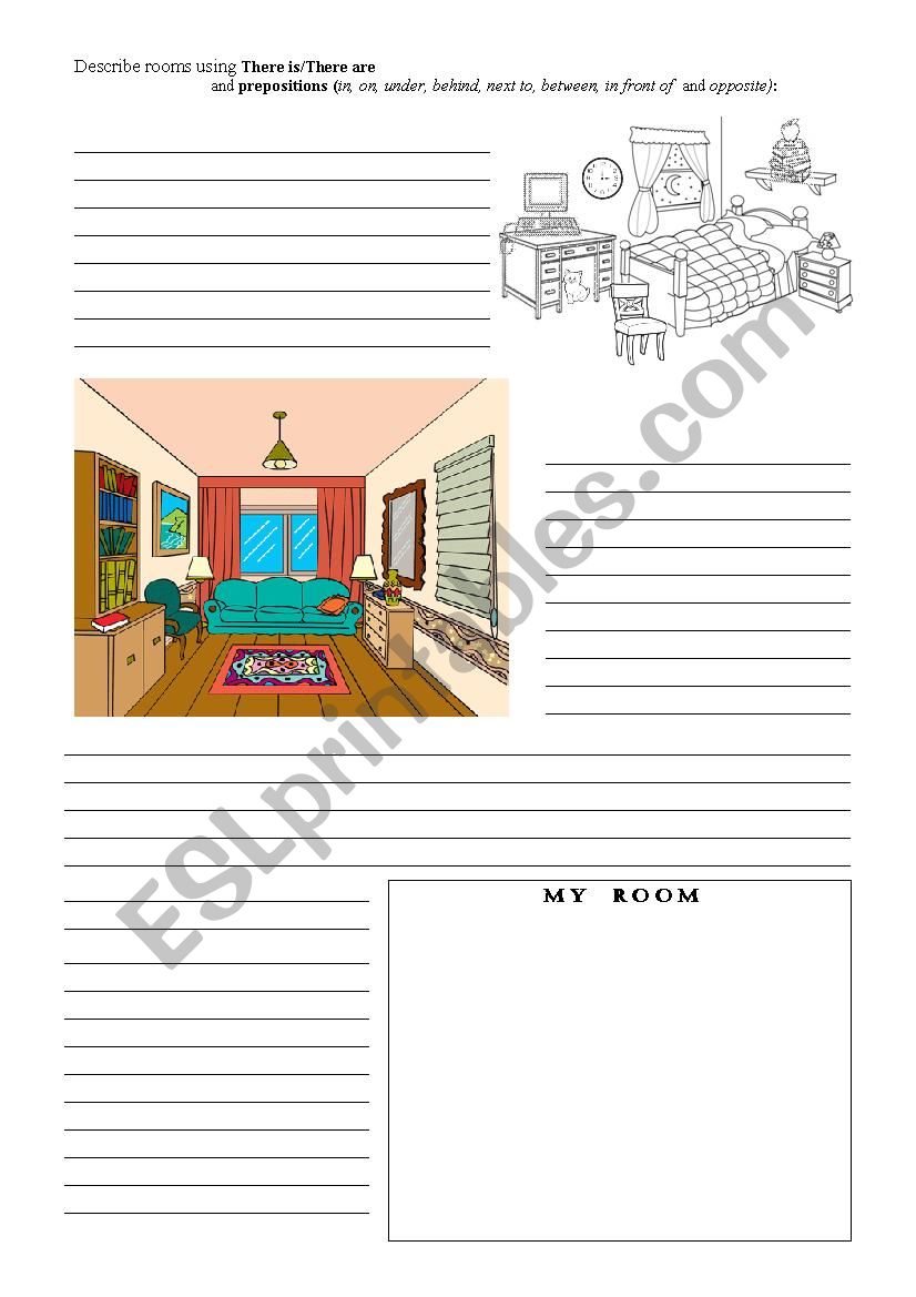 Describing rooms worksheet