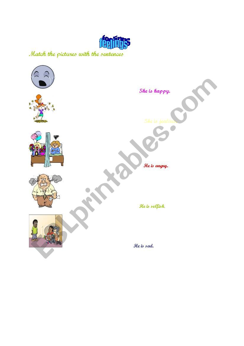 feelings worksheet