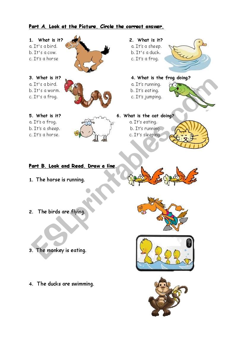 Farm Animals worksheet