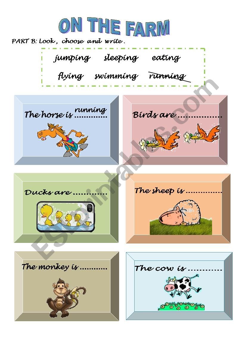 Farm Animals worksheet