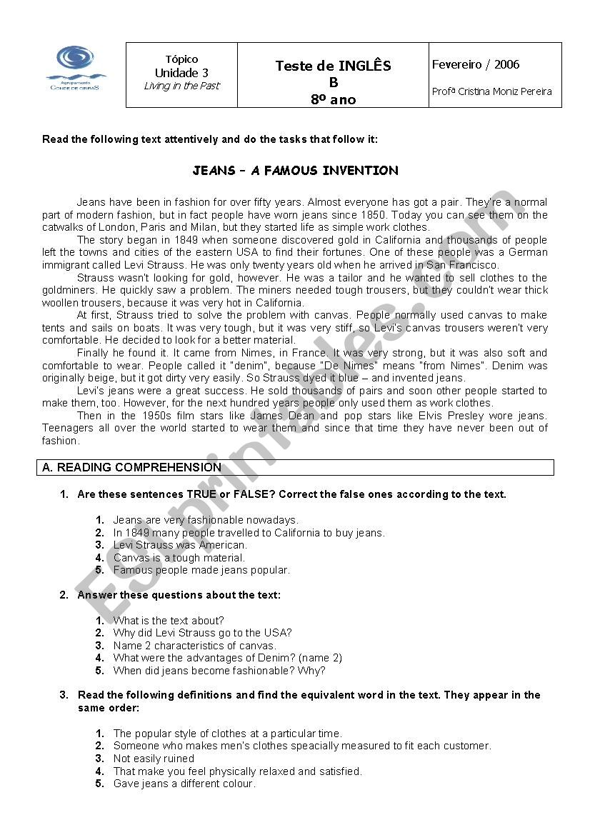 English Test  worksheet