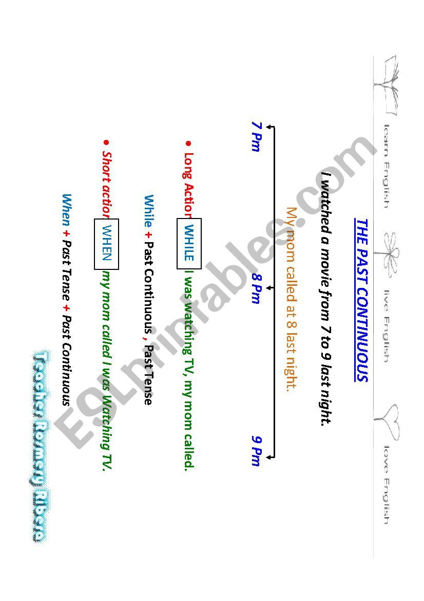 The Past Continuous worksheet