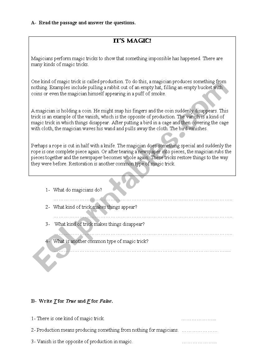 question tags worksheet