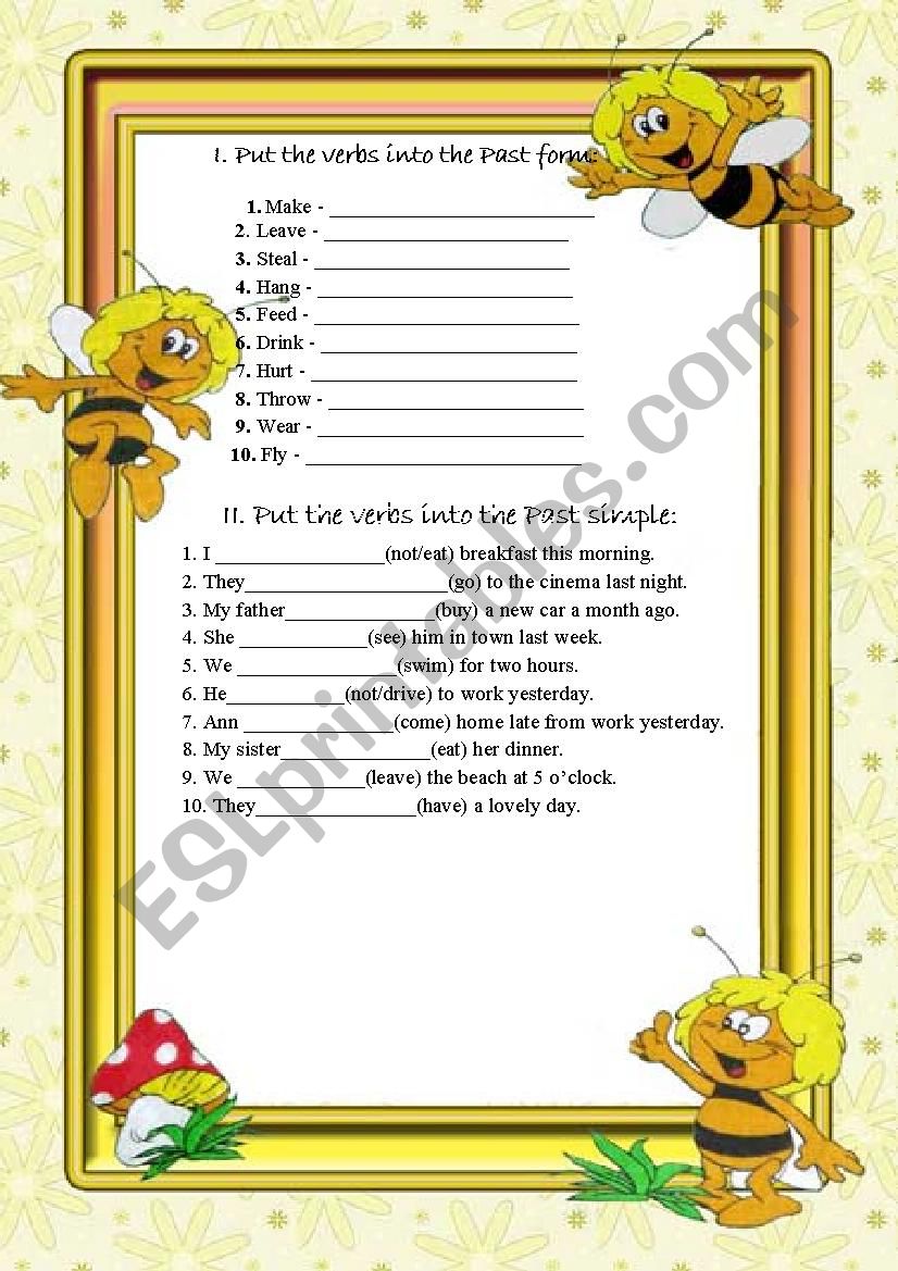 Past Simple worksheet