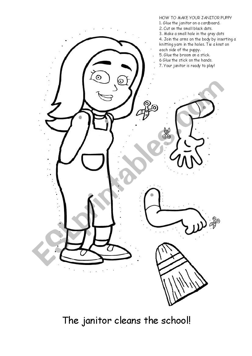 english-worksheets-janitor-puppy