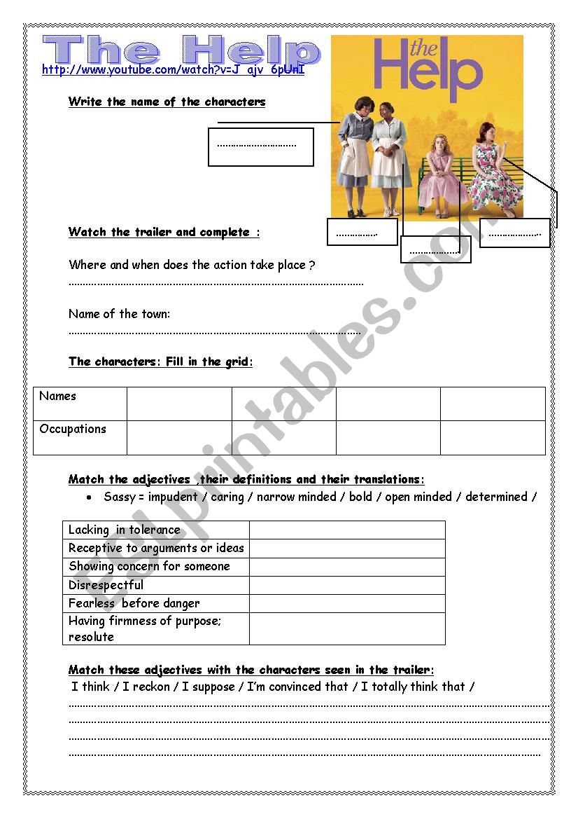 The Help worksheet