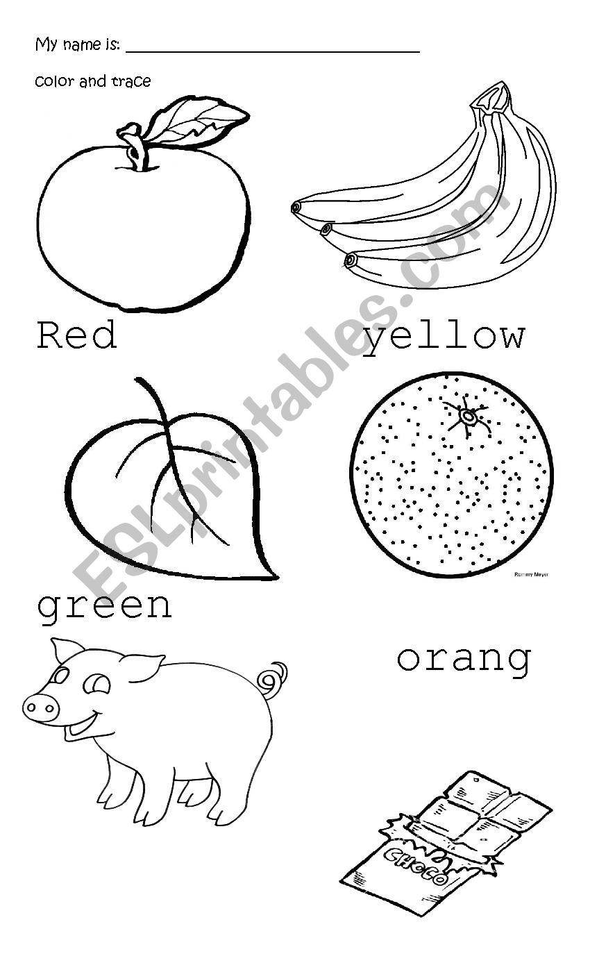 colors worksheet