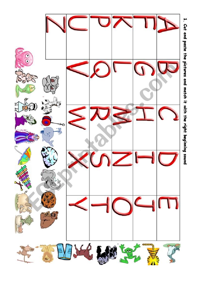 THE ALPHABET  worksheet