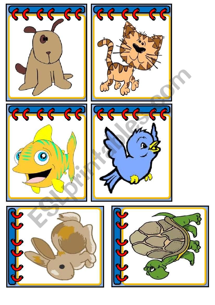 Flashcards - Pets worksheet