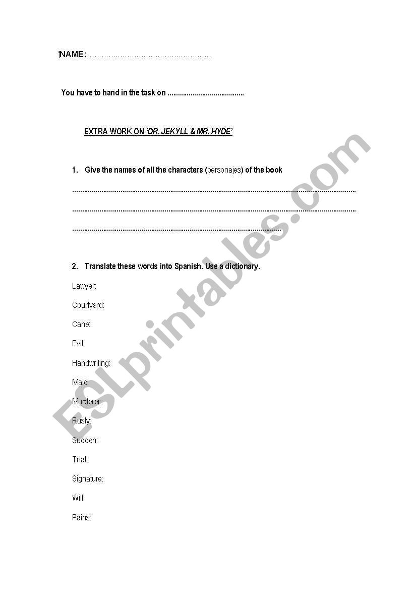 test on the book 